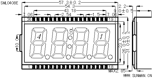 SML0408E˜ʶʽҺ@ʾ(LCD)ʾDƬ