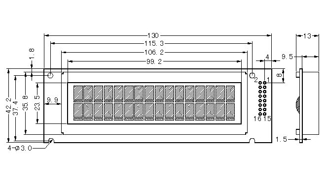 SMC1602B˜ַҺ@ʾģK(LCM)ʾDƬ